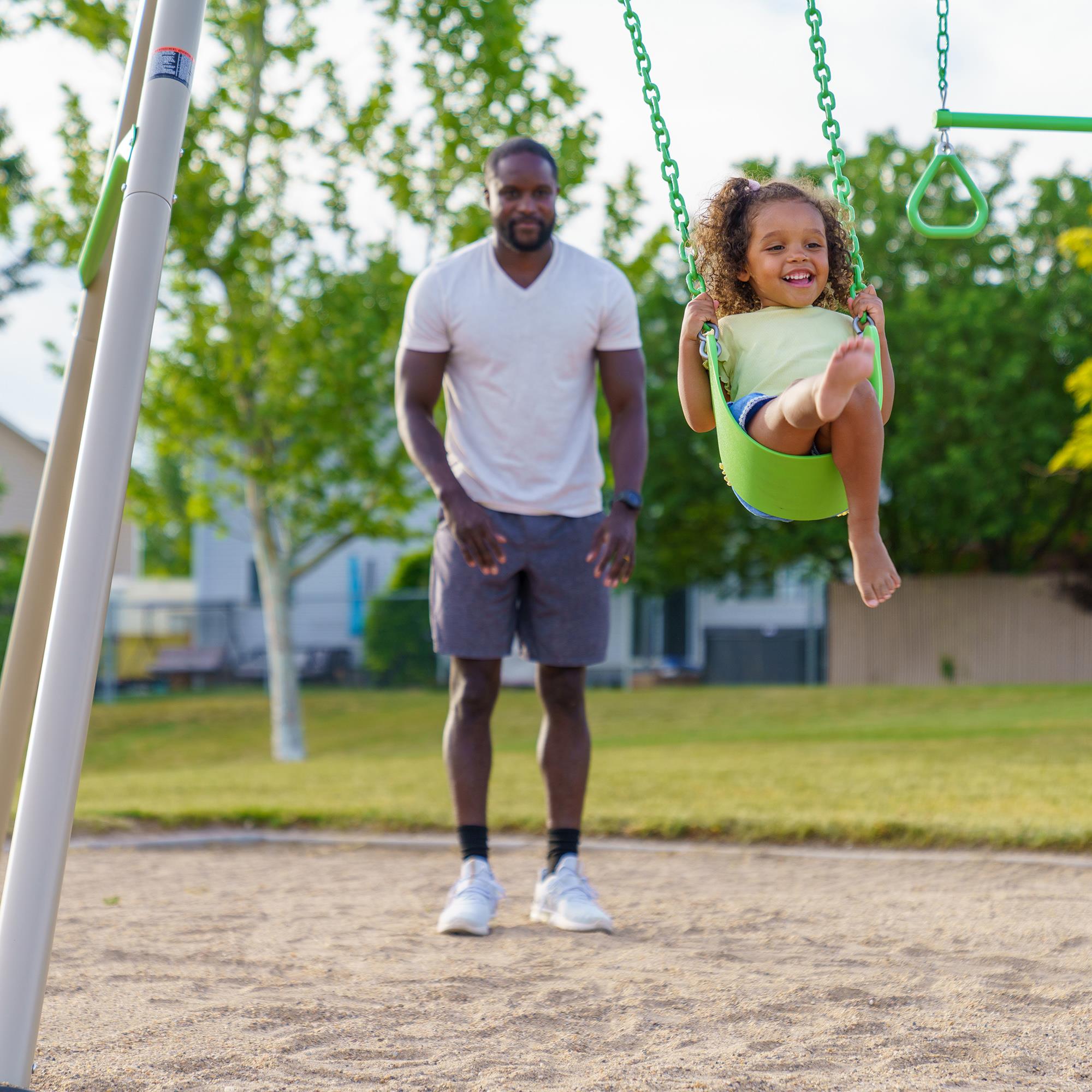 Lifetime Metal Swing Set (Spring Green) - 91206