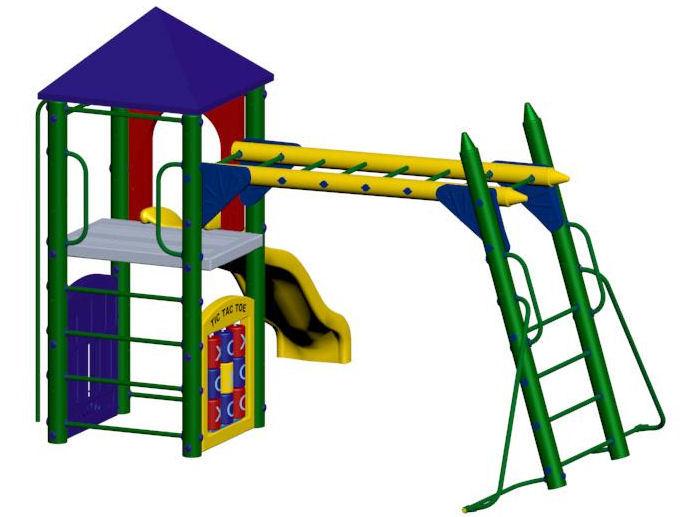 Fort Columbus Playground 5 Foot Deck Height